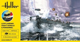 Heller 56995 Starter Set - LCVP Landingcraft Vehicle & Personnel 1:72