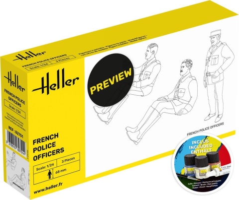 Heller 58751 Starter Set - French Gendarmerie Officers