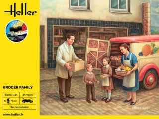Heller 58758 Starter Kit - Grocer Family 1/24