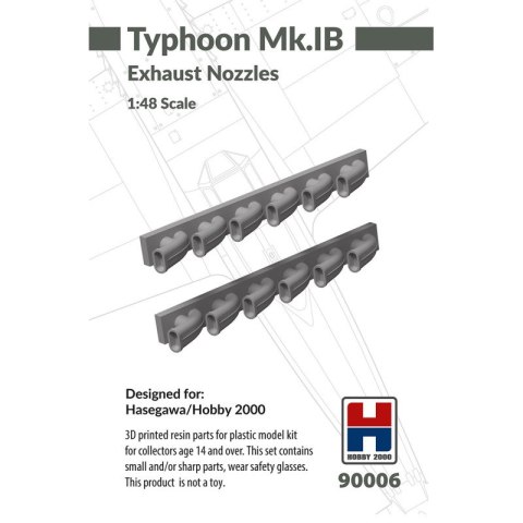 Hobby 2000 90006 Typhoon Mk. IB Exhaust Nozzles
