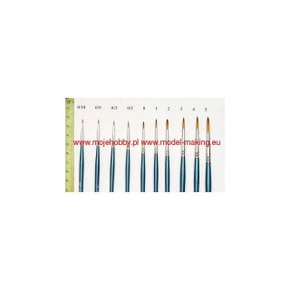 Italeri 51284 0/2 Synthetic round brush with brown tip