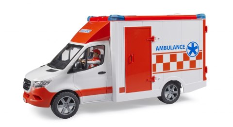MB Sprinter Ambulans z figurką ratownika medycznego i modułem światło dźwięk BRUDER BR-02676