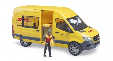 MB Sprinter DHL z figurką kuriera i z akcesoriami BRUDER BR-02671