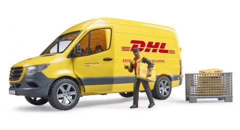 MB Sprinter DHL z figurką kuriera i z akcesoriami BRUDER BR-02671