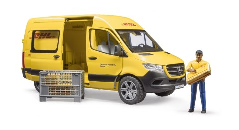 MB Sprinter DHL z figurką kuriera i z akcesoriami BRUDER BR-02671