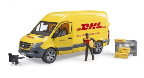 MB Sprinter DHL z figurką kuriera i z akcesoriami BRUDER BR-02671