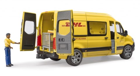 MB Sprinter DHL z figurką kuriera i z akcesoriami BRUDER BR-02671