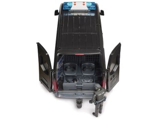 MB Sprinter Special Forces Police czarny z figurką policjanta BRUDER BR-02685