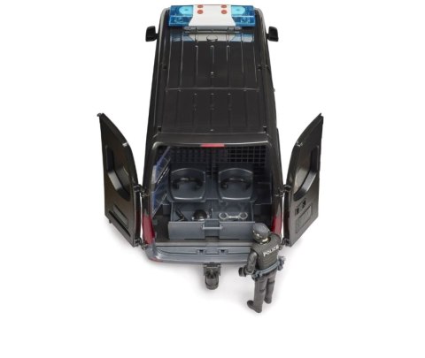 MB Sprinter Special Forces Police czarny z figurką policjanta BRUDER BR-02685