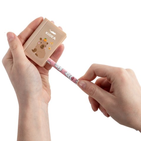 TEMPEROWKA 2OSTRZ POJEMN GUM CUTE KIDEA PUD A24