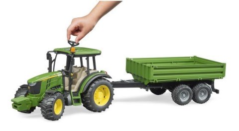 Traktor John Deere 5115M z przyczepą wywrotką BRUDER BR-02108