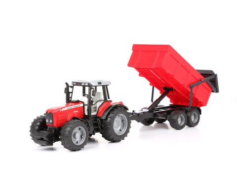 Traktor Massey Ferguson 7480 z przyczepą wywrotką BRUDER BR-02045
