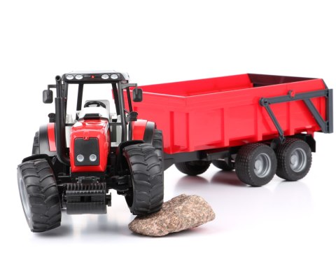 Traktor Massey Ferguson 7480 z przyczepą wywrotką BRUDER BR-02045