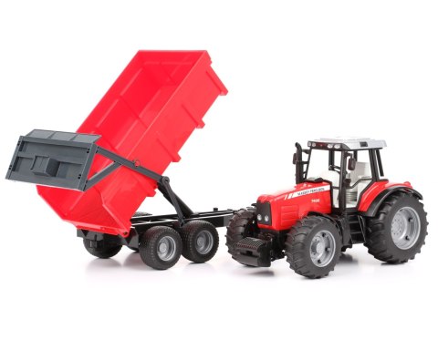 Traktor Massey Ferguson 7480 z przyczepą wywrotką BRUDER BR-02045
