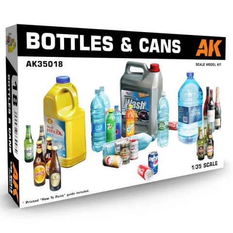 AK Interactive 35018 Bottles & Cans