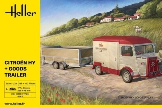 Heller 50331 Citroen HY + Goods Trailer 1/24