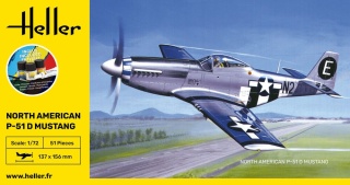 Heller 56268 Starter Set - Mustang P-51 1/72