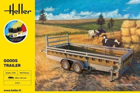 Heller 56774 Starter Kit - Car Transporter Trailer 1/24