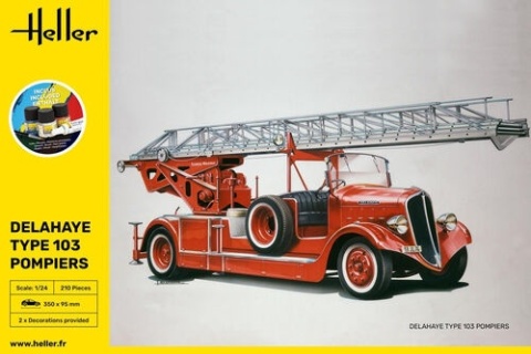 Heller 56780 Starter Kit - Delahaye Type 103 Pompiers 1:24