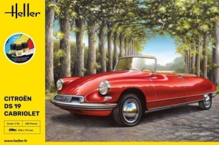 Heller 56796 Starter Kit - Citroen Ds 19 Cabriolet 1:16