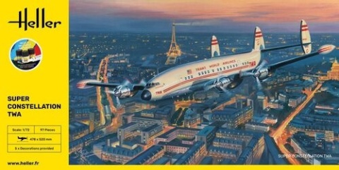 Heller 58391 Starter Kit - Super Constellation TWA 1/72