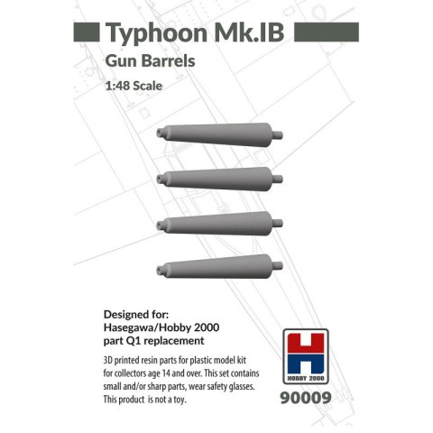 Hobby 2000 90009 Typhoon Mk. IB Gun Barrels