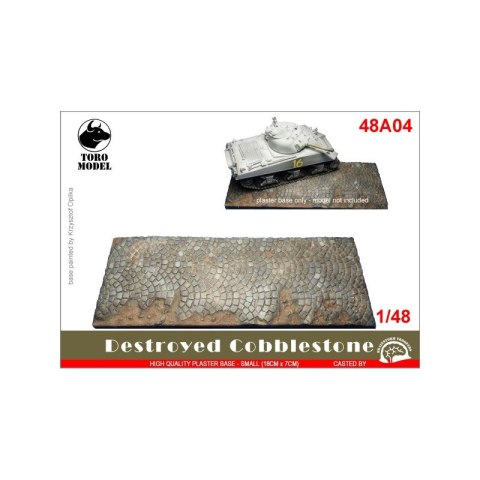 Toro 48A04 Destroyed Cobblestone Mała Gipsowa Podstawka 18x7 cm