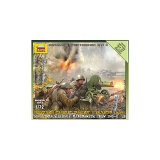 Zvezda 6104 Soviet Michine Gun Crew 1/72