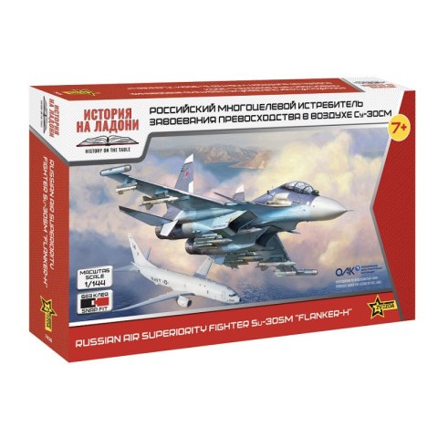 Zvezda 7436 Russian Air Superiority Fighter Su-30SM "Flanker-H"