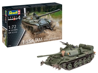 Revell 03328 1/72 T-55A /AM with KMT-6/EM