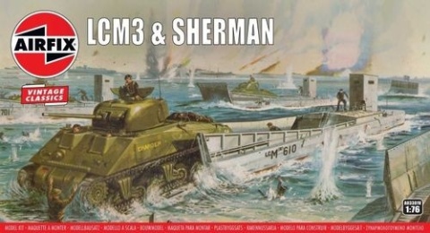 Airfix 03301V LCM3 & Sherman Tank -1/76