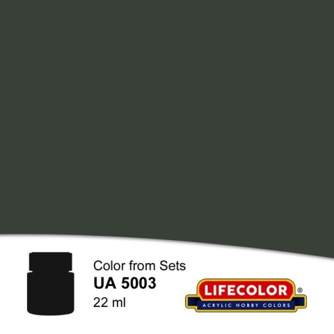 Lifecolor Aircraft Colors LIFUA5003 D1 Deep Green Black