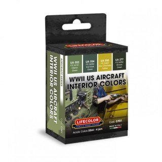 Lifecolor Sets LIFCF01 WWII US Aircraft Interior Colors