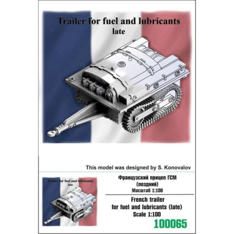 Zebrano Z100-065 French trailer for fuel and lubricants (late)