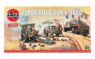 Airfix 01305V 25pdr Field Gun and Quad - 1/76