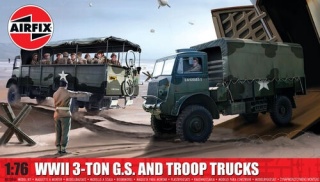 Airfix 03306A WWII 3-Ton G.S. and Troop Truck - 1/76