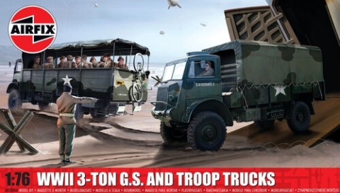 Airfix 03306A WWII 3-Ton G.S. and Troop Truck - 1/76