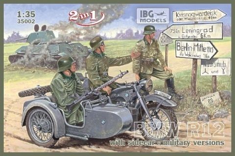 IBG 35002 1/35 Bmw R12 W/Sidecar M