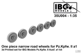 IBG 35U004 One Piece Narrow Road Wheels for Pz. Kpfw. II A1