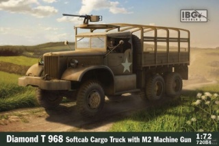 IBG 72084 Diamond T 968 Softcab Cargo Truck with M2 Machine Gun