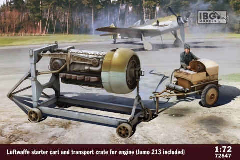 IBG 72547 Luftwaffe Starter Cart and Transport Crate for Engine (Jumo 213 Included)