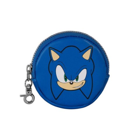 Karactermania 06767 Portmonetka Sonic Face okrągła, wymiary: 8.7cm X 8.7cm X 2.3cm Ilość sztuk w opakowaniu 2