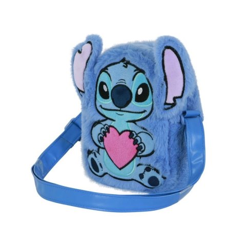 Karactermania 09139 Pluszowa torebka na ramię LILO/STITCH, niebieska, wymiary: 10 x 18 x 21 cm Ilość sztuk w zamówieniu 2