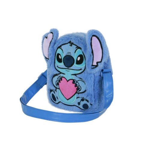 Karactermania 09142 Pluszowa torebka na ramię LILO/STITCH niebieska, wymiary: 7 x 14 x 19 cm Ilość sztuk w zamówieniu 2