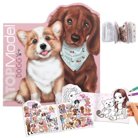 Top Model 12714 Szkicownik Doggy z naklejkami Ilosć sztuk w opakowaniu 18