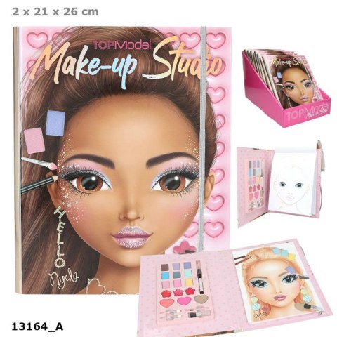 Top Model 13164 Zestaw kreatywny Make Up z paletą do makijażu. W palecie z kosmetykami: 9 cieni, 3 kredki, 3 róże, 4 błyszczyki