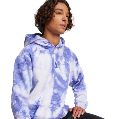 Bluza męska adidas ALL SZN Fleece Washed Hoodie niebiesko-biała IY6591 Bluza męska adidas ALL SZN Fleece Washed Hoodie niebiesko-biała IY6591
