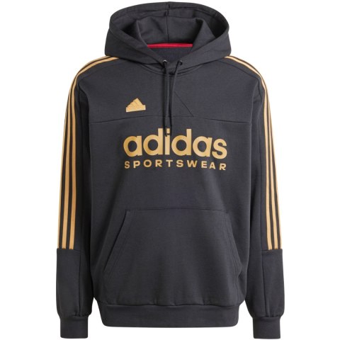 Bluza męska adidas House of Tiro Nations Pack Hoodie czarno-złota IW8869 Bluza męska adidas House of Tiro Nations Pack Hoodie czarno-złota IW8869