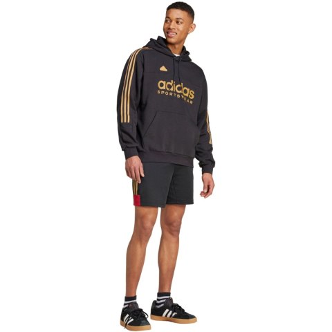 Bluza męska adidas House of Tiro Nations Pack Hoodie czarno-złota IW8869 Bluza męska adidas House of Tiro Nations Pack Hoodie czarno-złota IW8869