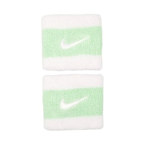 Frotki na nadgarstek Nike Swoosh Wristbands 2 szt. biało-zielone N0001565117OS Frotki na nadgarstek Nike Swoosh Wristbands 2 szt. biało-zielone N0001565117OS